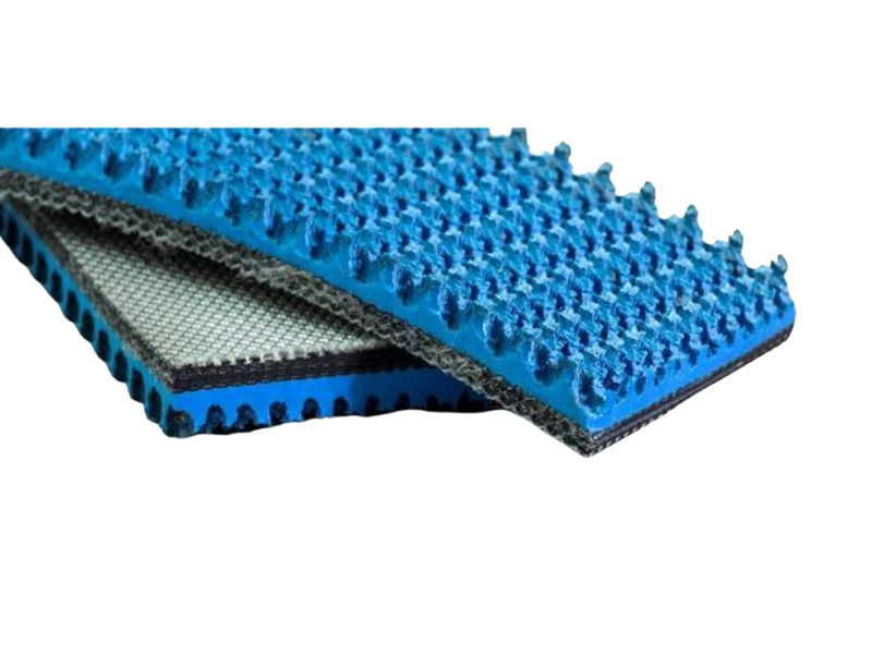 Băng tải PVC xanh gai