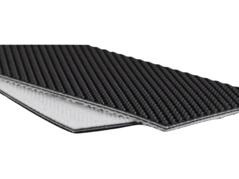Băng tải PVC đen caro
